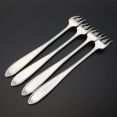 4x Silver Plated Seafood Forks Tudor Plate Enchantment Pattern - Vintage (#60167) 2