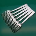 Walker & Hall Napier Set Of 6 Fruit / Pudding Forks Silver Plated Vintage (#60915) 2