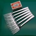 Walker & Hall Napier Set Of 6 Fruit / Pudding Forks Silver Plated Vintage (#60915) 4