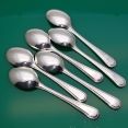 Bead Pattern Set Of 6x Coffee Spoons Silver Plated Epns A1 Sheffield Vintage (#61113) 2