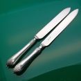 Queen Anne Pattern - 2x Cake Knives - Silver Plated Walker & Hall 1920 Etc (#61125) 2