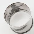 Silver Niello Work Napkin Ring - Iris Flower - Vintage (#61256) 2