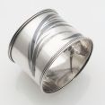Silver Niello Work Napkin Ring - Iris Flower - Vintage (#61256) 4