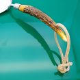 Stag Horn Antler Handled Table Crumb Tray Silver Plated With Hanger (#61478) 2