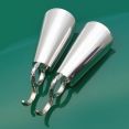 Pair Of 800 Silver Sugar Shovels - Italian - Vintage (#61541) 4