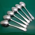 Dubarry Pattern - Set Of 6  Dessert Spoons Epns A1 Sheffield Vintage (#61648) 2