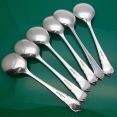 Dubarry Pattern - Set Of 6 Soup Spoons Cooper Bros Sheffield Vintage (#61649) 2