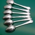 Dubarry Pattern - Set Of 6 Coffee Spoons Cooper Bros Sheffield Vintage (#61651) 3