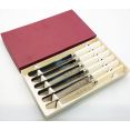 Vintage Boxed Faux Bone Handled Side/dessert Knives Sheffield Steel Cutlery (#61676) 4
