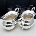 Viners Of Sheffield Silver Plated Sugar Bowl & Matching Jug - Vintage (#61812) 4