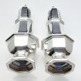 Pair Of Georgian Style Sugar Castors - Silver Plated - Plato (#61827) 2