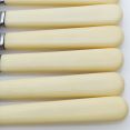 Set Of 6 Faux Bone Handle Tea/ Butter Knives Stainless Sheffield Vintage Cutlery (#61853) 3