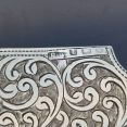 Ornately Chased Sterling Silver Calling Card Case Antique Birmingham (#61858) 4