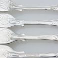Kings Pattern 8x Side / Dessert Forks Epns A1 Silver Plated Vintage (#61928) 3