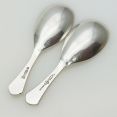 Pair Of Caddy Spoons -  Cooper Bros - Silver Plated Epns - Vintage (#61938) 2