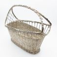 Vintage Wine Bottle Stand Cradle Weavework Silver Plated (#61965) 2