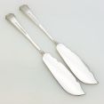 Mappin & Webb Athenian Pattern Pair Of Silver Plated Butter Spreaders (#99485) 2
