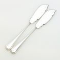 Mappin & Webb Athenian Pattern Pair Of Silver Plated Butter Spreaders (#99485) 4