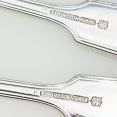 Fiddle Thread Elkington Set Of 4 Dessert Spoons Silver Plated Antique (#99532) 3