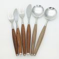 Mid Century Modern Swedish Teak & Steel 6 Pieces Vintage Cutlery Sweden (#99539) 4