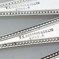 Set Of 6 Bead Pattern Cake Forks - Osborne Sheffield Epns Silver Plated Vintage (#99541) 3