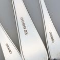 Set Of 6 Pudding Spoons & Server - Silver Plated Epns A1 Vintage (#99542) 3