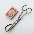 Victorian Candle Scissors With Collecting Pan Steel Antique (#99556) 4