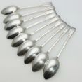 Harley Pattern - Garrard & Co - 9x Tea Spoons - Silver Plated Epns Vintage (#99575) 2