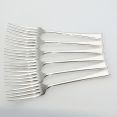 Harley Pattern - Garrard & Co - 6x Dessert Forks - Silver Plated Epns Vintage (#99576) 4