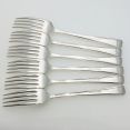 Harley Pattern - Garrard & Co - 6x Dessert Forks -  Epns Silver Plated Vintage (#99577) 2