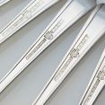 Harley Pattern - 10x Pudding / Fruit Forks Silver Plated Vintage Sheffield Epns (#99582) 3