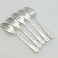 Dorchester Plate Cake Forks X5 - 1937 Coronation Silver Plated Epns (#99583) 3