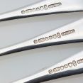 Old English Pattern - Set Of 6 Side/dessert Forks Sheffield Antique (#99584) 3