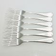 Old English Pattern - Set Of 6 Side/dessert Forks Sheffield Antique (#99584) 4