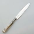 Short Length Mother Of Pearl Handle Cake Knife Epns Silver Plated Antique (#99591) 2