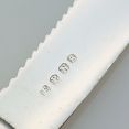 Short Length Mother Of Pearl Handle Cake Knife Epns Silver Plated Antique (#99591) 3