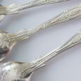 Kings Pattern - 6x Tea Spoons - Silver Plated Epns A1 Sheffield (#99622) 3