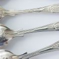 Kings Pattern - 6x Tea Spoons - Silver Plated Epns A1 Sheffield (#99622) 4