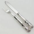 Kings Pattern - Pair Of Fish Eaters - Silver Plated Epns A1 Vintage Cutlery (#99632) 4