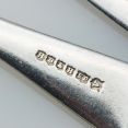 Old English Pattern - Set Of 4 Dessert Spoons - Silver Plated Epns Hb&h (#99635) 3