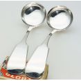 Pair Of Fiddle Pattern Toddy Ladles - John Harrison Sheffield Silver Plated (#99657) 2