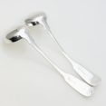 Pair Of Fiddle Pattern Toddy Ladles - John Harrison Sheffield Silver Plated (#99657) 3
