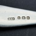 Sterling Silver Butter Knife - Bright Cut Old English - Birmingham 1918 Antique (#99673) 3