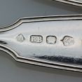 Fiddle Thread Shell - Set Of 4 Coffee Spoons Silver Plated Antique (#99679) 3