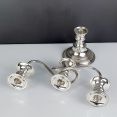 Gleaming Silver Plated On Copper Candelabra - Vintage (#99688) 2