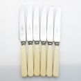 Southern & Richardson Faux Bone Handled Side Dessert Knives Vintage Cutlery (#99758) 4