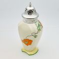 Art Deco Poppy Poppies Pattern Royal Winton Sugar Shaker Castor With Plated Lid (#99808) 2