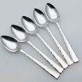 Smith Seymour Ess Ess Kenilworth 5x Coffee Spoons Epns Silver Plated (#99891) 4