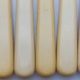 Faux Bone Handled Set Of 9 Palette Side/dessert Knives Vintage Steel (#99900) 4