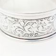 Sterling Silver Initial 'd' Napkin Ring - Ornate - Chester 1912 Antique (#99930) 2